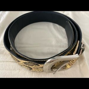 Nice and unique belt in snake skin
